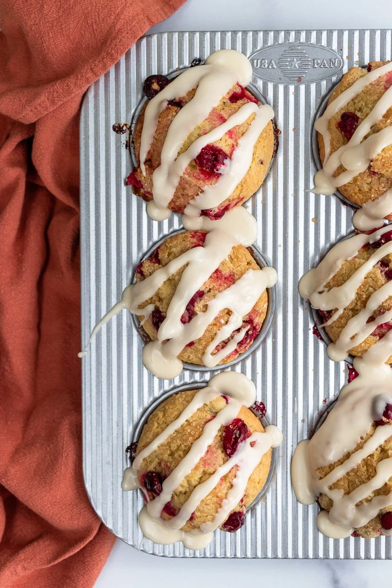 Bake Healthy: Easy One-Bowl Grain-Free Cranberry Orange Muffins